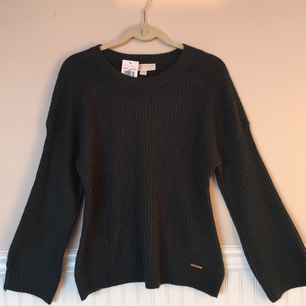 Michael Kors Emerald Green Chunky Knit Sweater